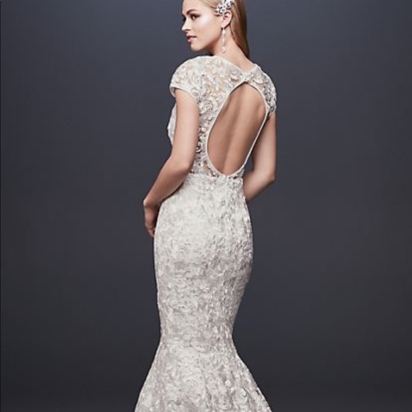 David's Bridal Dresses High Neck Mermaid Wedding Dress Poshmark